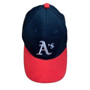 Oakland Athletics BD & A Men Baseball Cap Pepsi Hat Navy Red Embroidered OS
